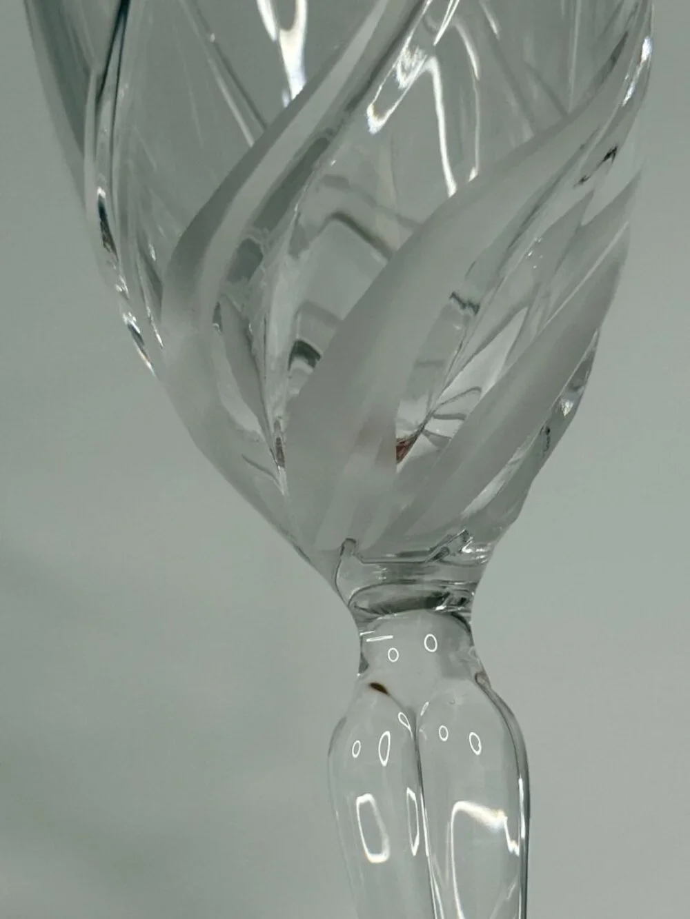 Vintage RCR Royal Crystal Rock Italy Champagne Flute, 8.25
